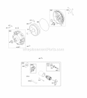 Electric Starter Gear Reduction Diagram and Parts List for 201317-0168-B1  Briggs and Stratton Engine